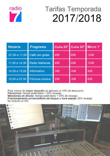tarifas tele7 2014