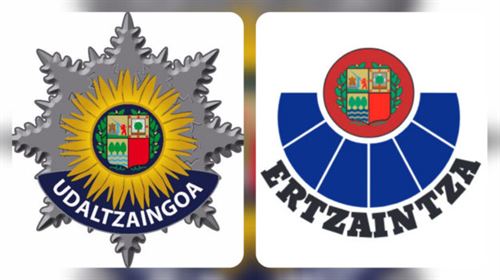 Policía munipal y Ertzaintza