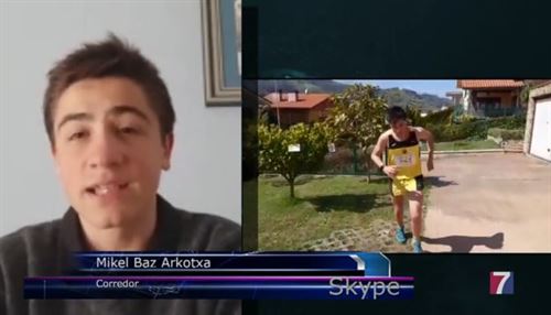 Un joven de Muskiz logra el reto #yocorroencasachallenge