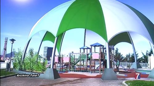 La próxima semana comienzan las obras para cubrir el parque infantil de Balejo, en Cruces
