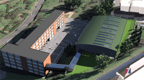 Arranca la construcción del patio cubierto del colegio el Casal