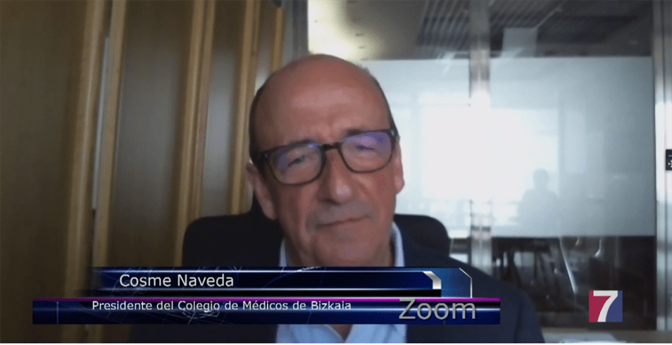 Cosme Naveda. Pte Colegio médicos de Bizkaia