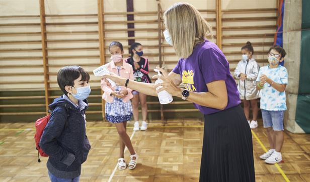 El colegio Gurutzeta de Barakaldo, imagen de la vuelta al cole en Euskadi