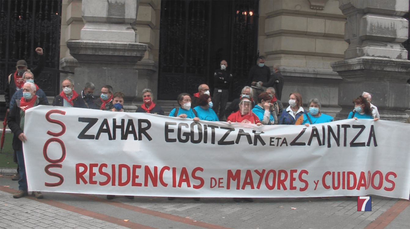 Convocan manifestaciones en las capitales vascas bajo el lema S.O.S Residencias!