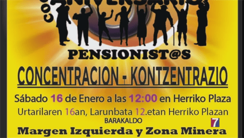 Los pensionistas de Margen Izquierda celebrarán el sábado 3 años de movilizaciones