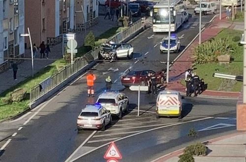 Detenido por causar un accidente en Muskiz un vecino de Las Carreras con antecedentes por conducción temeraria
