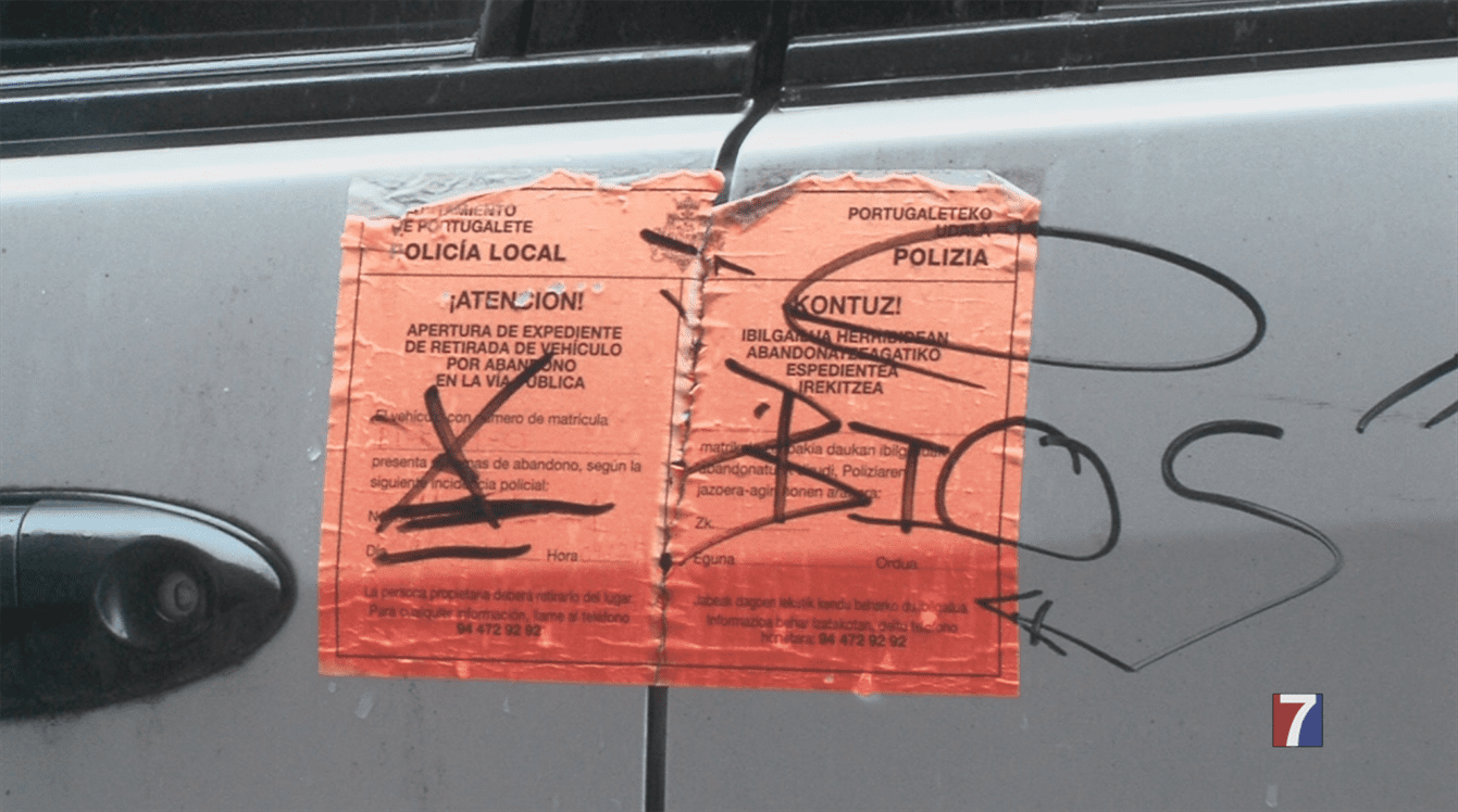 Campaña en Portugalete para detectar vehículos abandonados en la vía pública