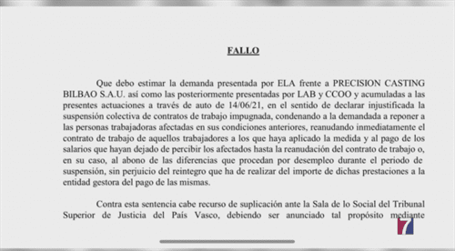 Los juzgados declaran injustificado el segundo ERTE de ITP