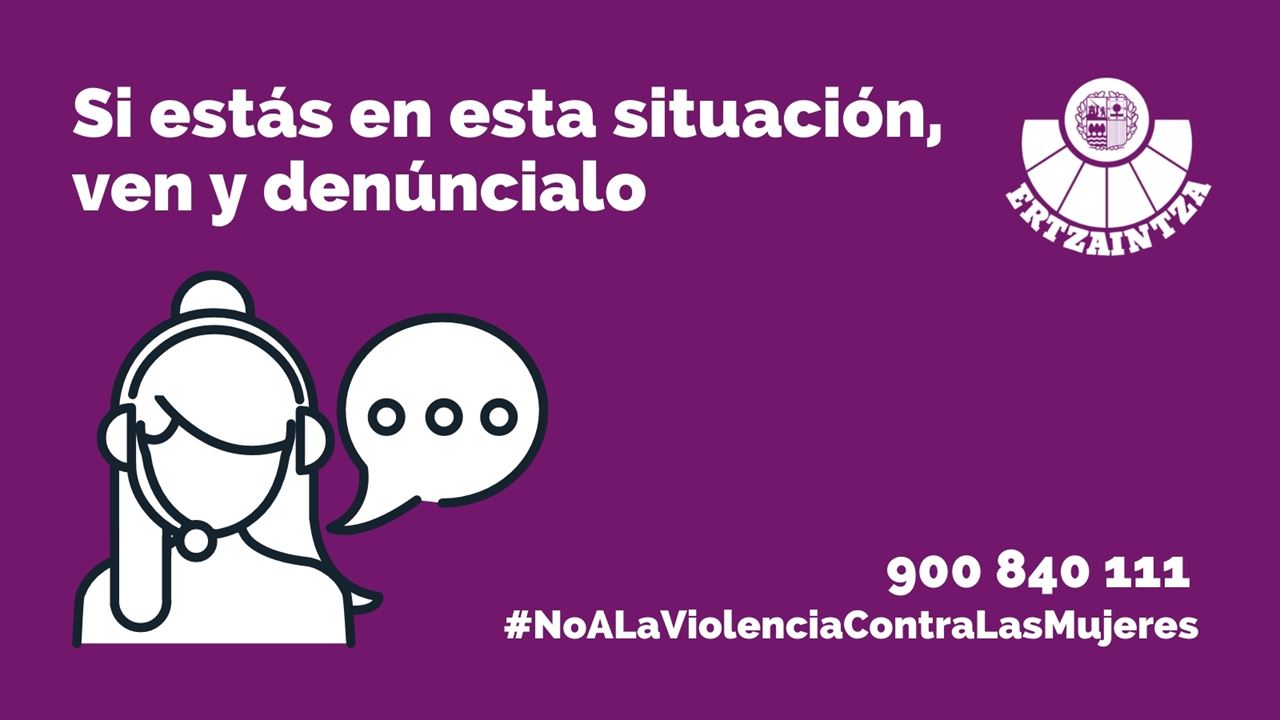 ERTZAINTZA – NO A LA VIOLENCIA CONTRA LAS MUJERES