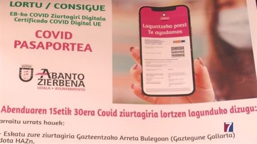 Los Ayuntamientos de Portugalete y Abanto ayudan a los mayores a obtener el pasaporte Covid