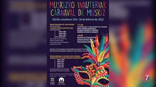 Muskiz celebrará su tradicional bajada de carnavales el sábado 26 de febrero