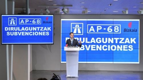La Diputación subvencionará el peaje de la autopista de Bilbao a Gasteiz