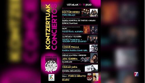 Ana Guerra, Doctor Deseo, Coque Malla e Izaro encabezan el cartel de conciertos de Barakaldo