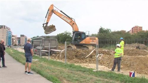 Aparece lindane en las obras del parque Serralta en Barakaldo