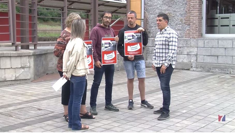 EHBildu reclama mejoras en el tren de la Zona Minera