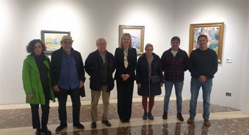 Las Juntas Generales reciben una colección privada de 15 cuadros de artistas vascos
