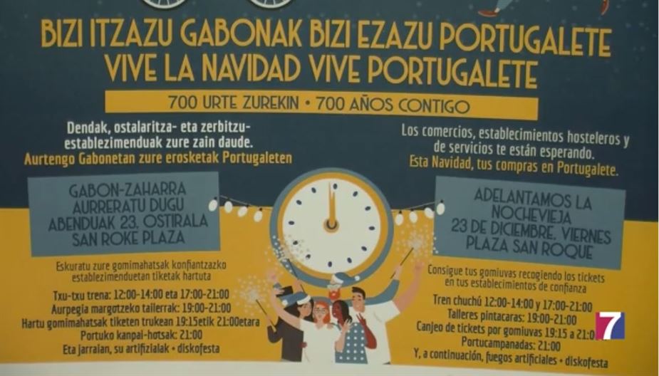 Portugalete adelanta las campanadas al viernes 23 de diciembre