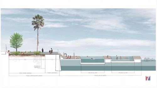 El paseo Lehendakari Agirre de Santurtzi contará con un solárium, piscinas de mar y zonas verdes