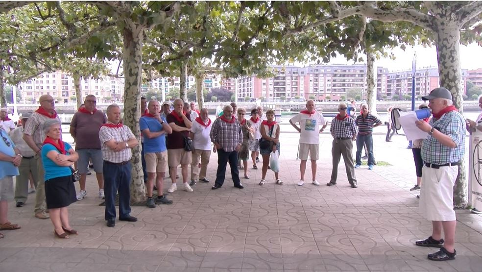 Los pensionistas de Portugalete no han dejado de movilizarse en todo el verano