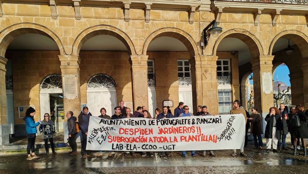 Portugalete despide a 4 jardineros