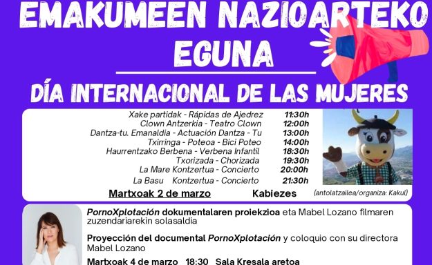 La premio Goya Mabel Lozano destaca en la programación de Santurtzi por el 8M