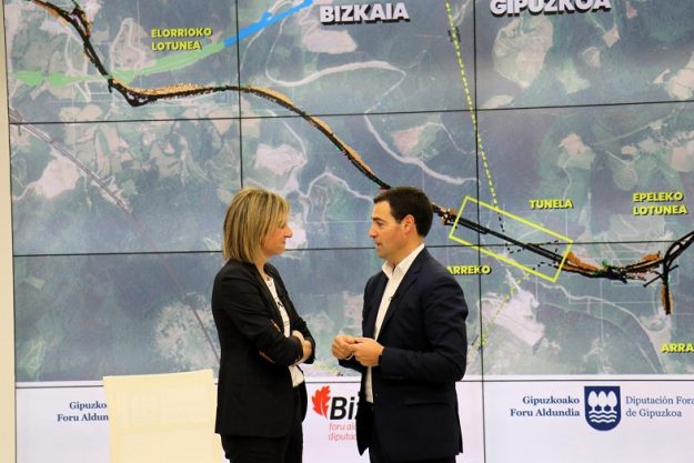 Las diputaciones de Bizkaia y Gipuzkoa construirán un túnel para atravesar Kanpazar