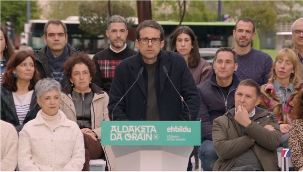 Pello Otxandiano reivindica el cambio en su mitin de Santurtzi
