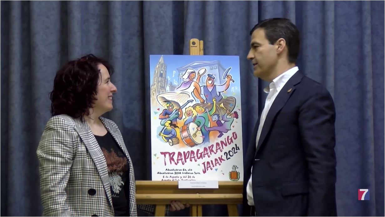 Amaia Ballesteros ganadora del concurso de carteles de fiestas de Trapagaran