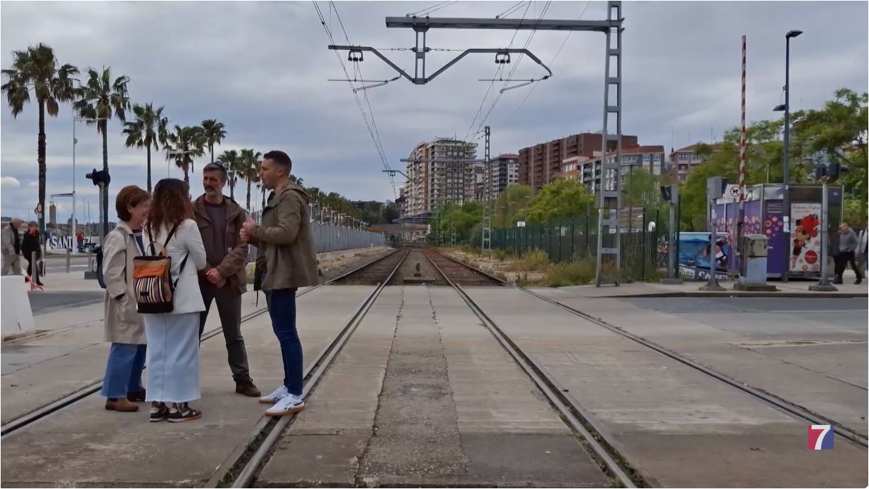 EH Bildu solicita reducir la circulación de trenes de mercancías durante los Cármenes de Santurtzi