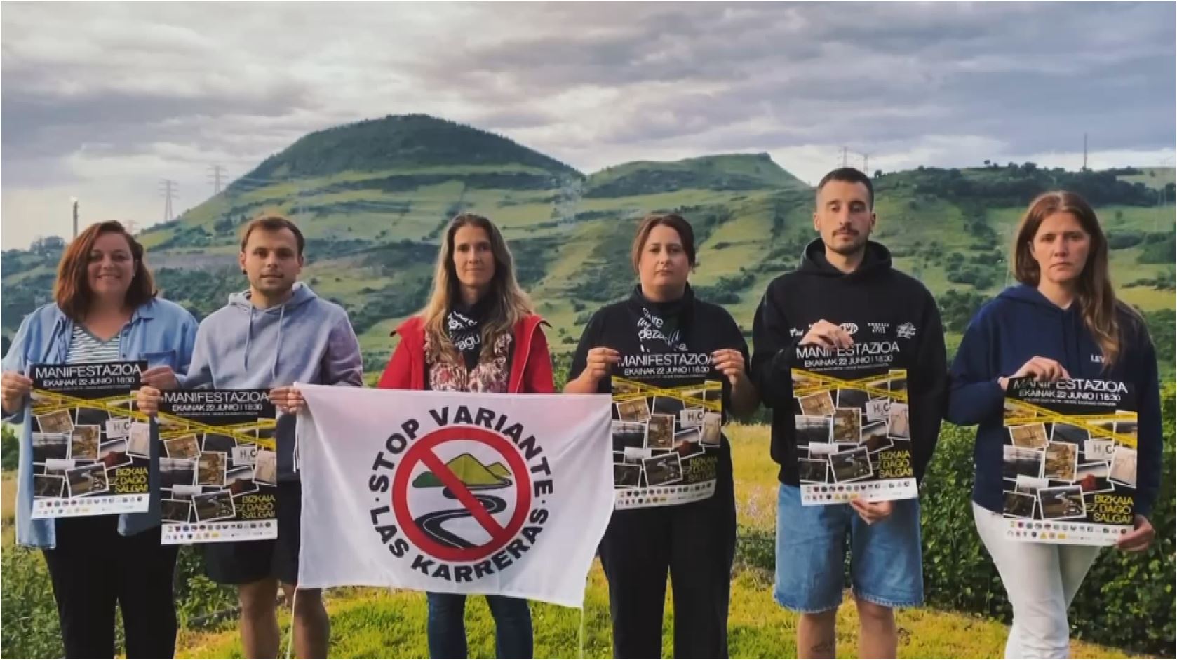 La plataforma Stop Variante Las Carreras reunirá en una manifestación a colectivos que luchan contra los macroproyectos de Bizkaia