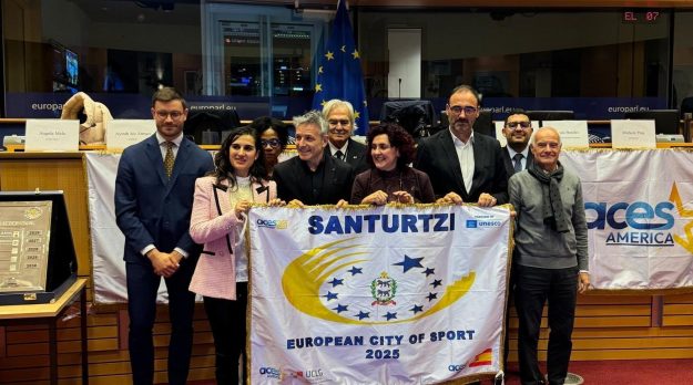 Santurtzi recoge su galardón como Ciudad Europea del Deporte 2025